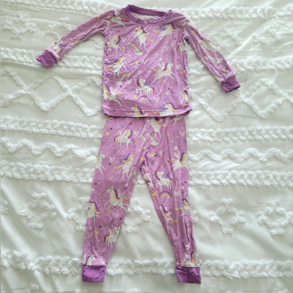 Little Sleepies 2 piece pajama set Siennas Unicorn's size 12-18 months